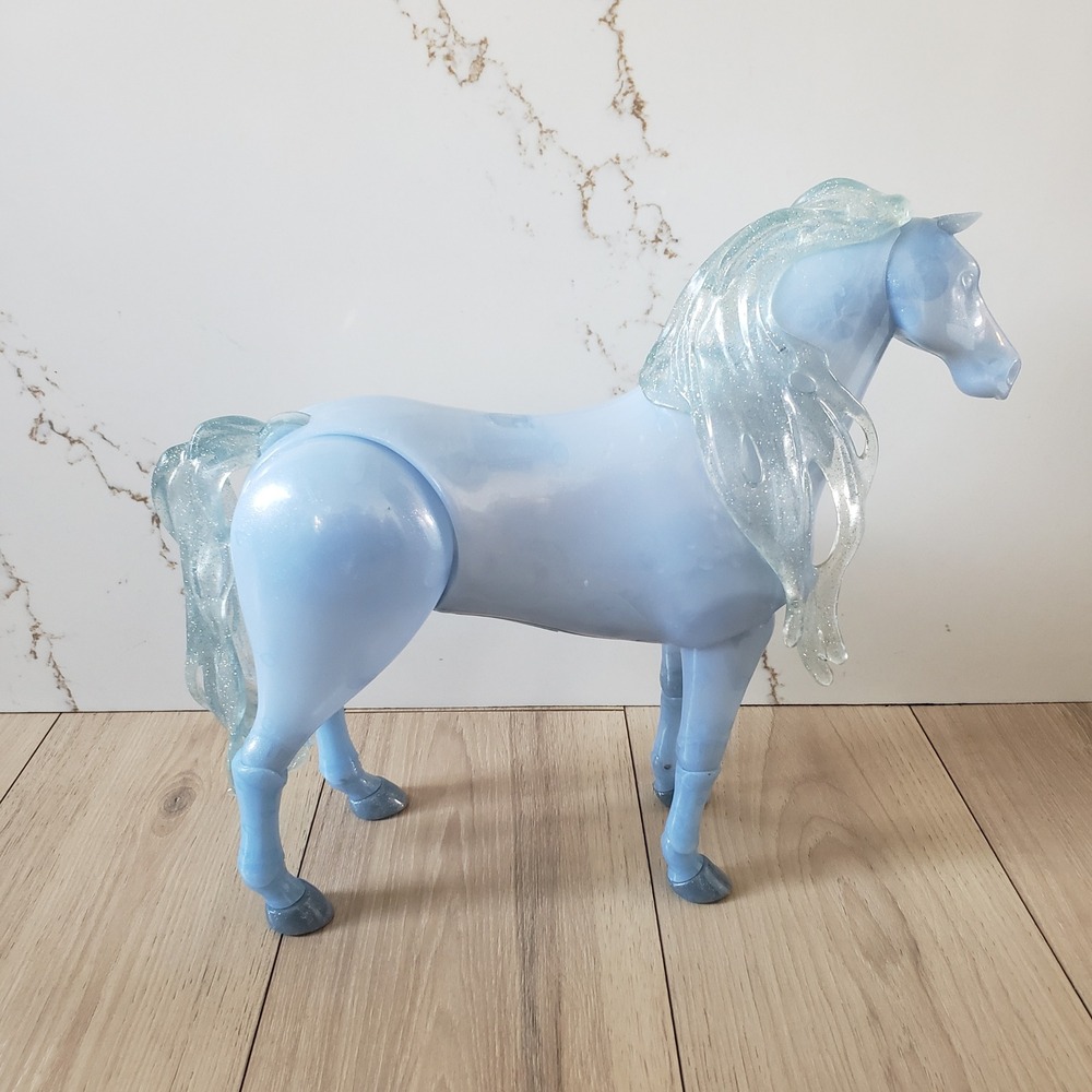 Disney Frozen 2 Nokk Water Spirit Light Up‎ Horse Toy Blue Glitter Jakks Pacific